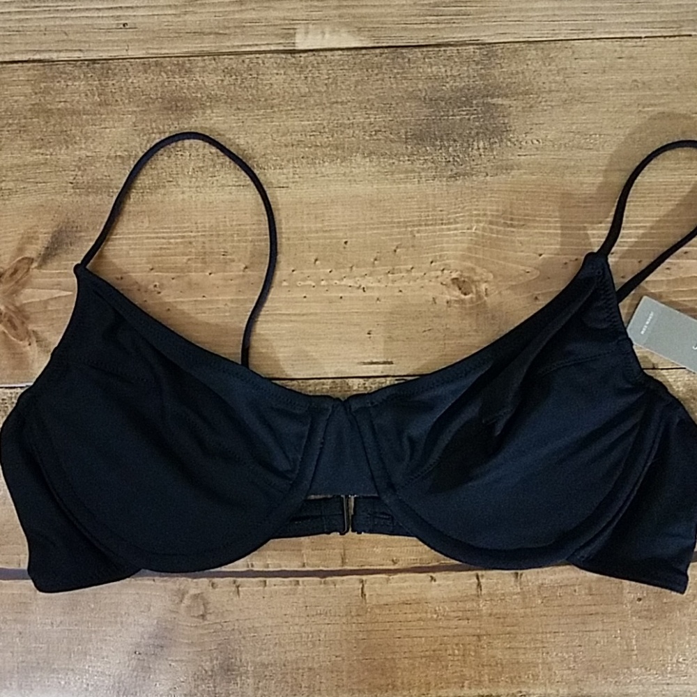 NWT Black J. CREW swim top 36C